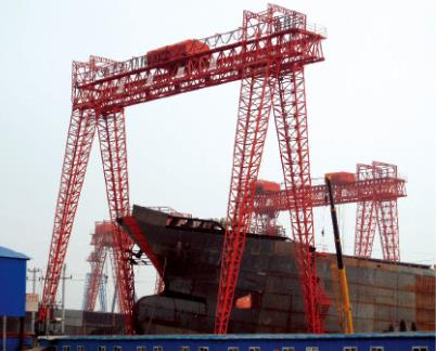 云南1600吨造船门机